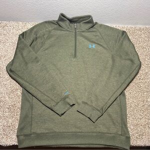 Under Armour Men’s 2XL Coldgear Storm Green Half-Zip Pullover